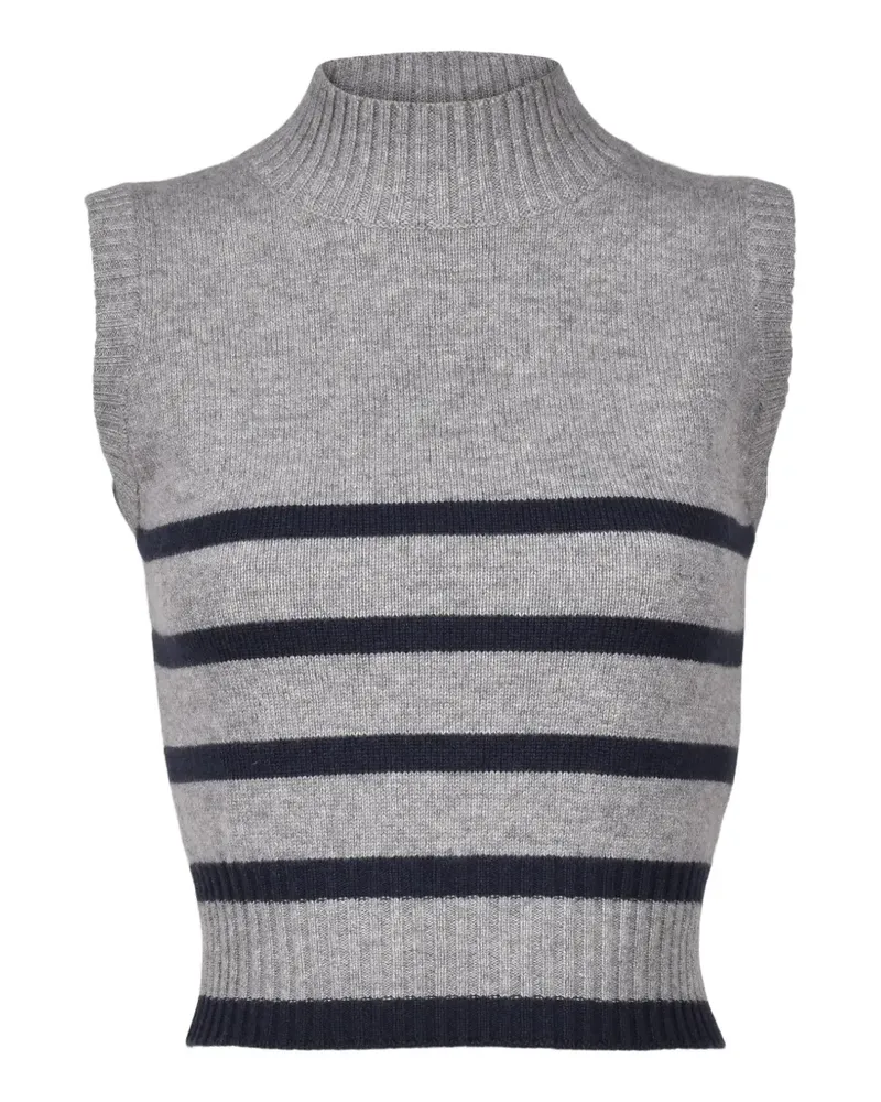 Brunello Cucinelli Gestreifter Pullunder - Grau Grau