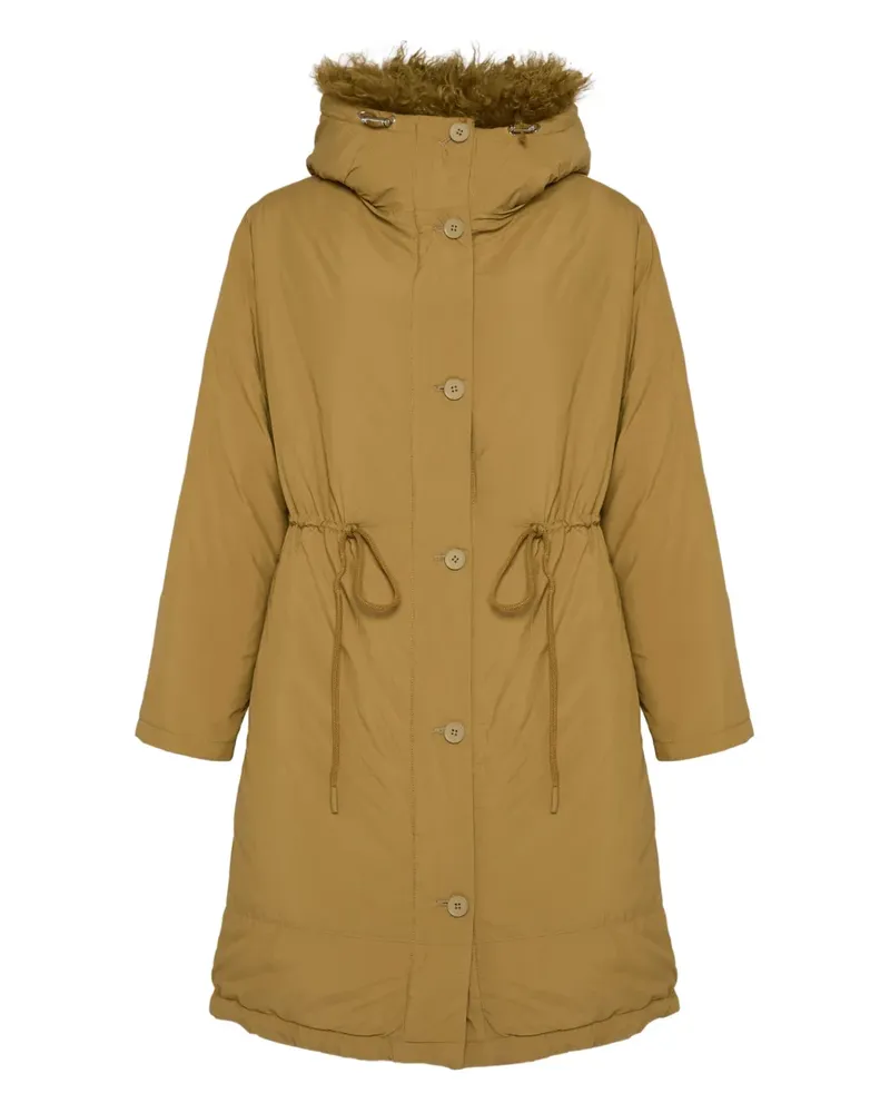 Yves Salomon Parka mit Lammlederbesatz - Braun Braun