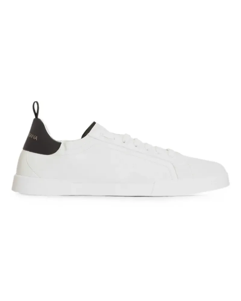 Dolce & Gabbana Portofino calfskin sneakers - Weiß Weiß