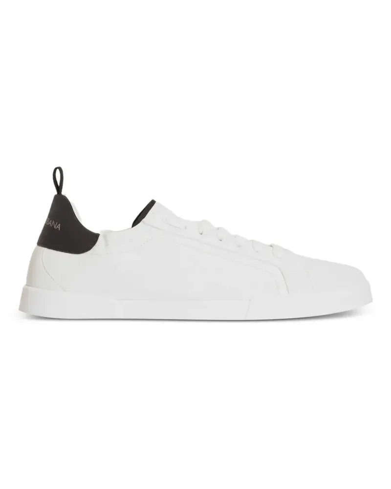 Dolce & Gabbana Portofino Sneakers aus Kalbsleder - Weiß Weiß