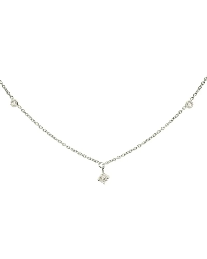 WHITE BIRD 18K white gold Holly diamond necklace - Weiß Weiß