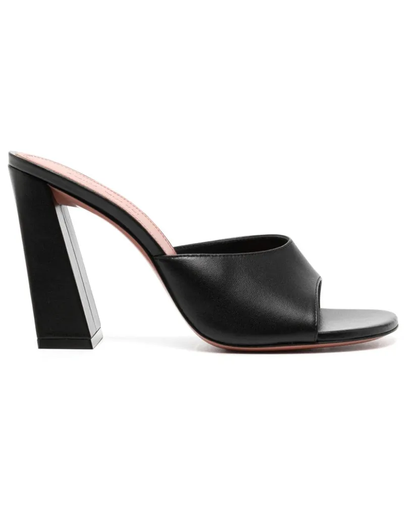 Amina Muaddi Brigitte Mules 95mm Schwarz