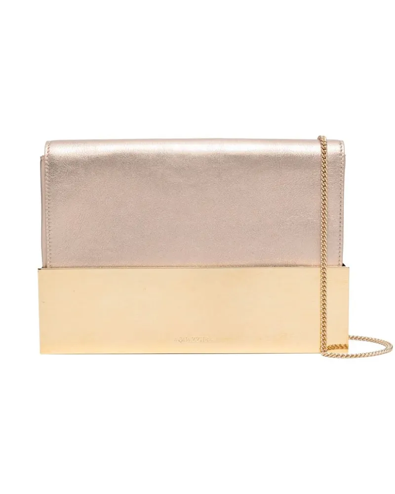 Aquazzura Muse Clutch - Gold Gold