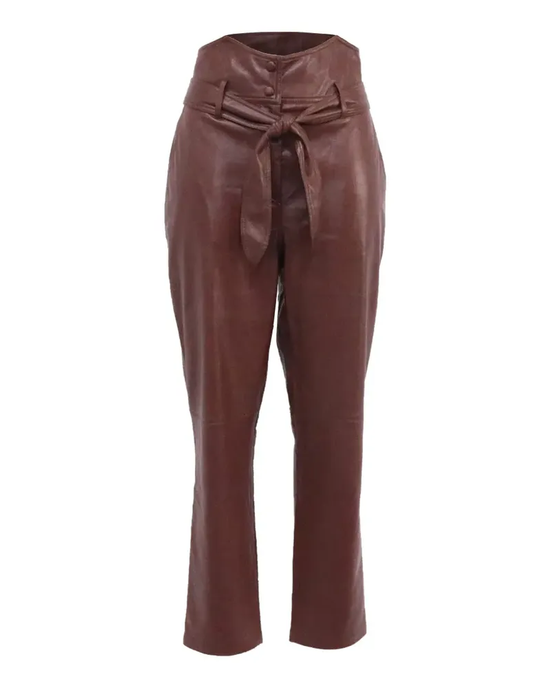 Nanushka Ethan Hose mit hohem Bund - Braun Braun