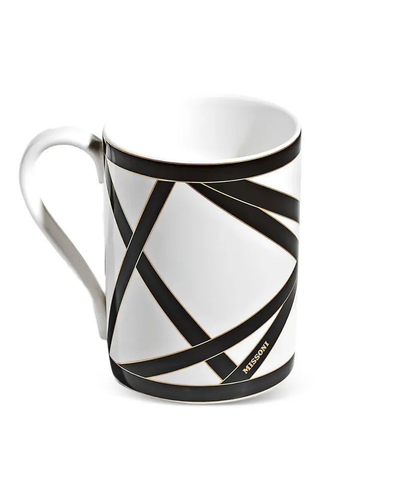 Missoni Home Nastri geometric-print mug - Weiß Weiß