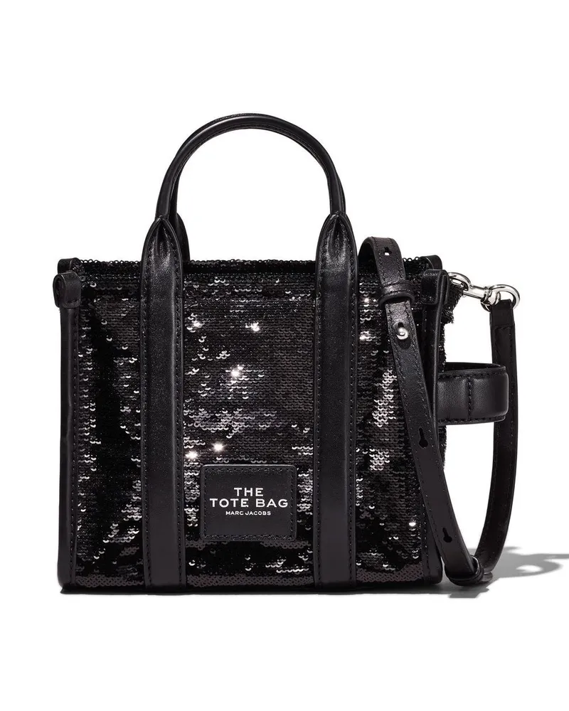Marc Jacobs The Sequins Crossbody Tote Umhängetasche - Schwarz Schwarz