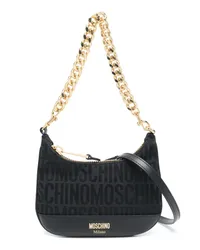 Moschino Shopper aus Monogramm-Jacquard Schwarz