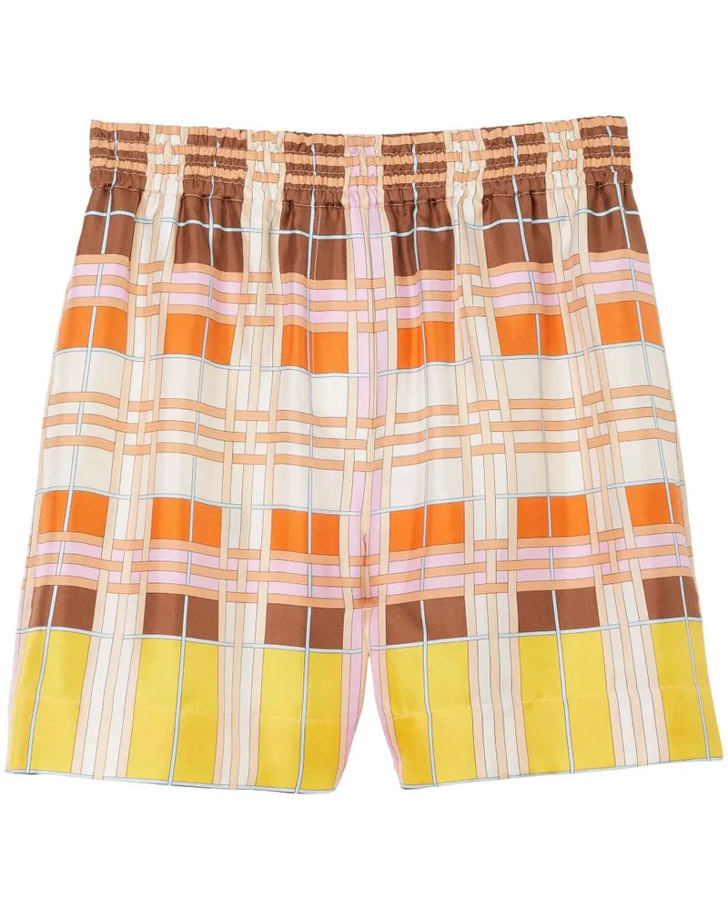 Burberry Geometrisch gemusterte Shorts - Rosa Rosa