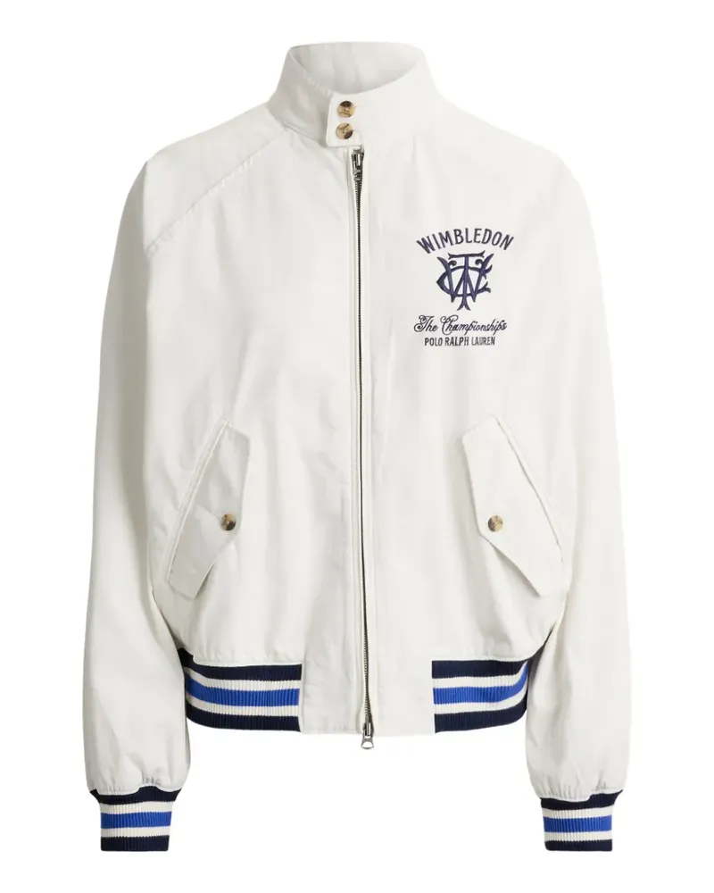 Ralph Lauren Bestickte Wimbledon Jacke - Weiß Weiß