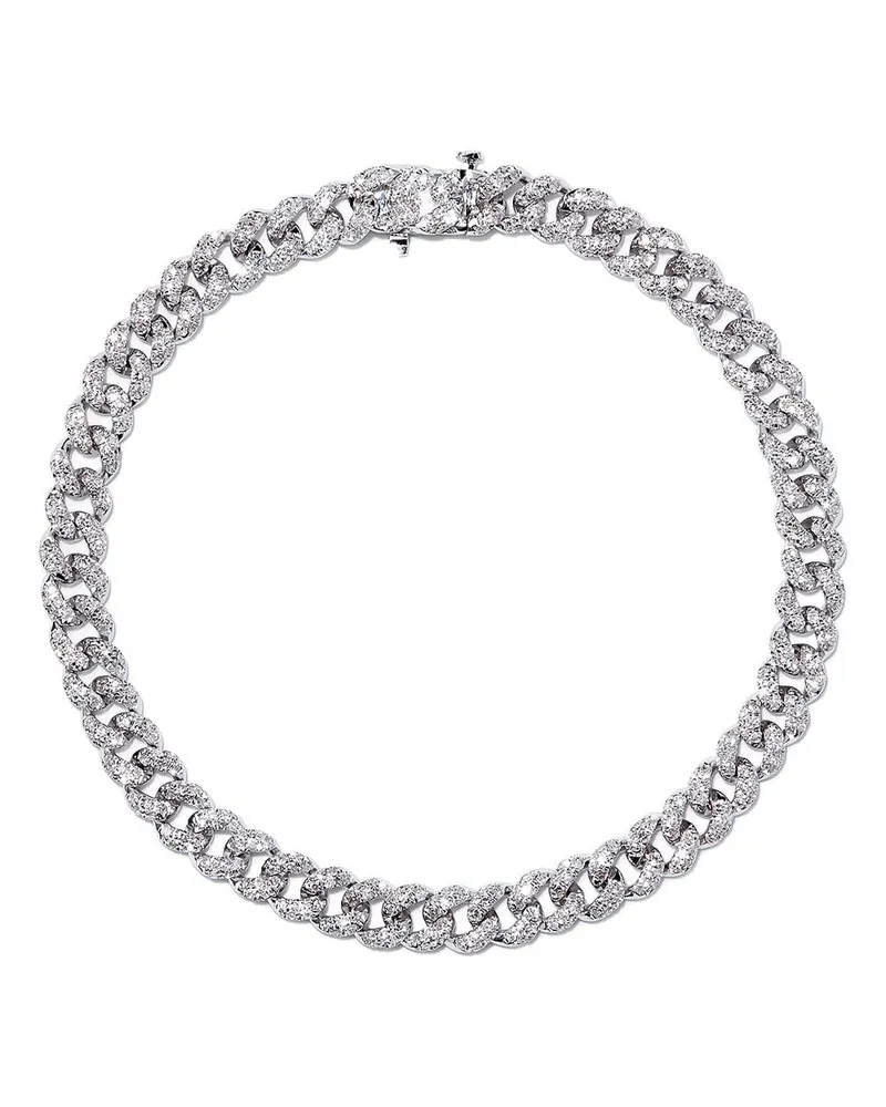 SHAY 18kt Weißgoldarmband mit Diamanten-Pavé - Silber Silber
