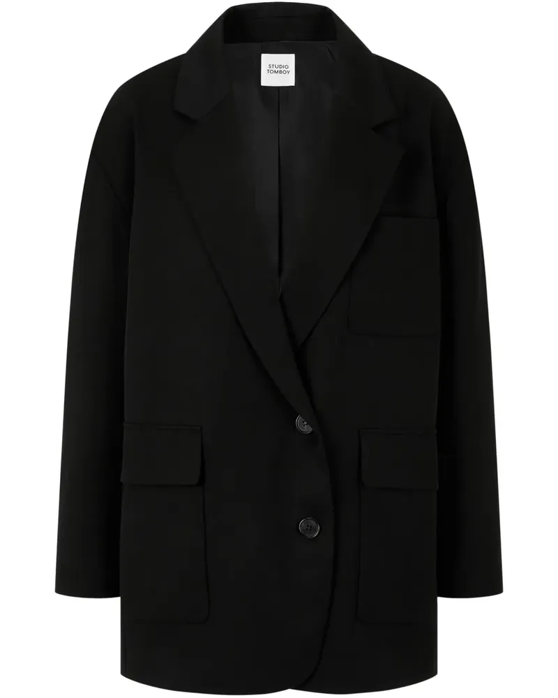 STUDIO TOMBOY Jacke im Oversized-Look - Schwarz Schwarz
