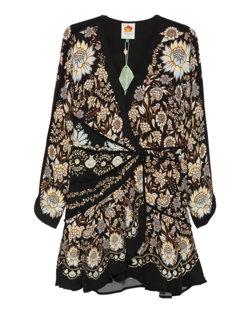FARM Rio Daniela floral-print midi dress - Schwarz Schwarz