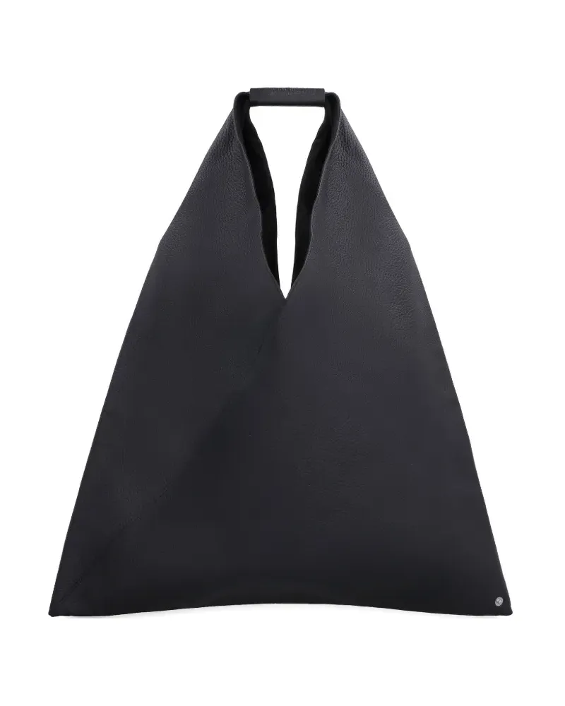 Maison Margiela Japanese pebbled leather tote - Schwarz Schwarz