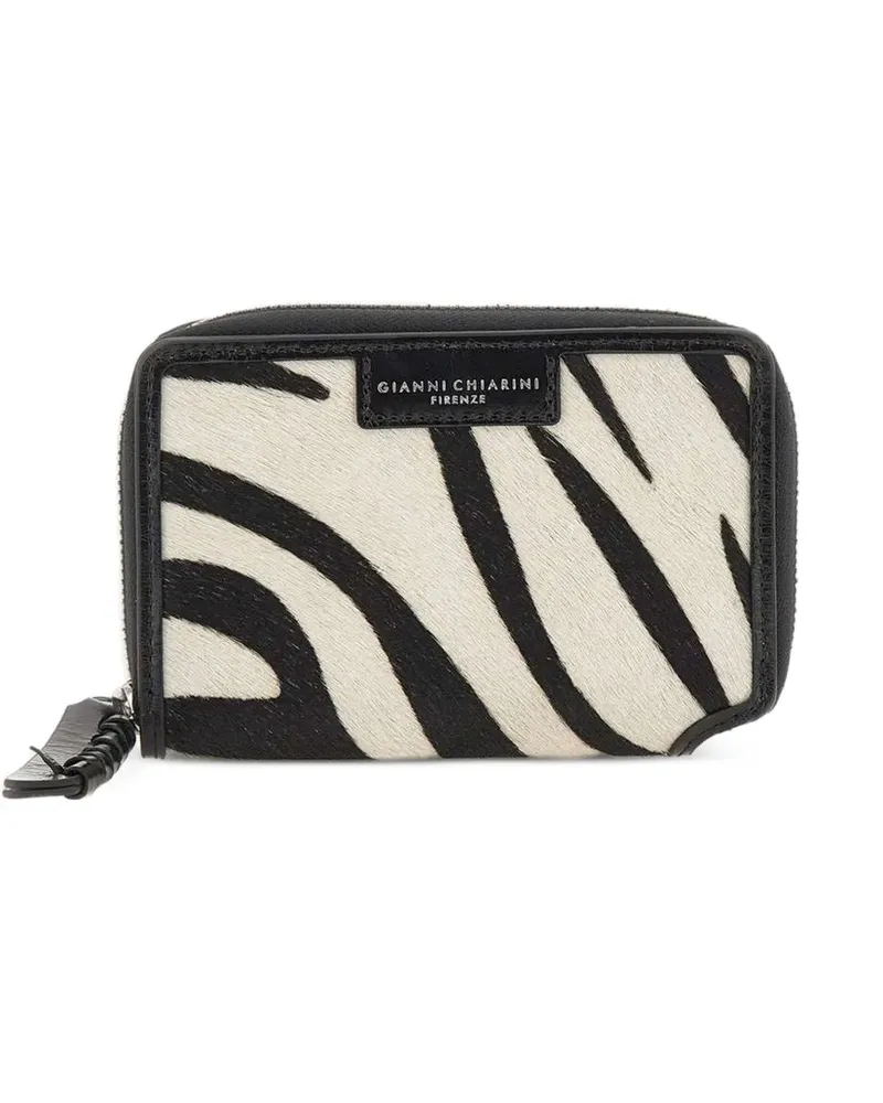 Gianni Chiarini Horsy Portemonnaie mit Zebra-Print - Nude Nude