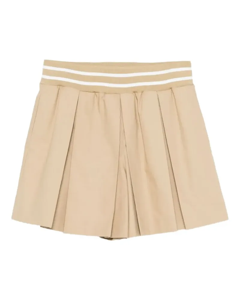 Moschino striped-waistband shorts - Nude Nude