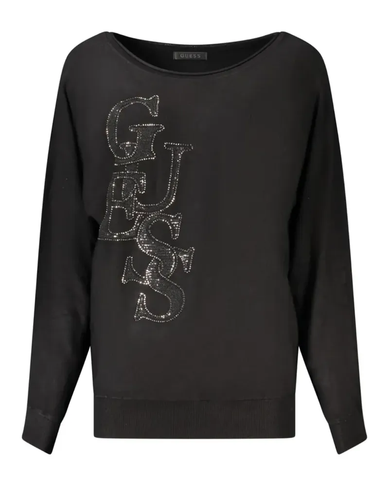 Guess Pullover mit U-Boot-Ausschnitt - Schwarz Schwarz