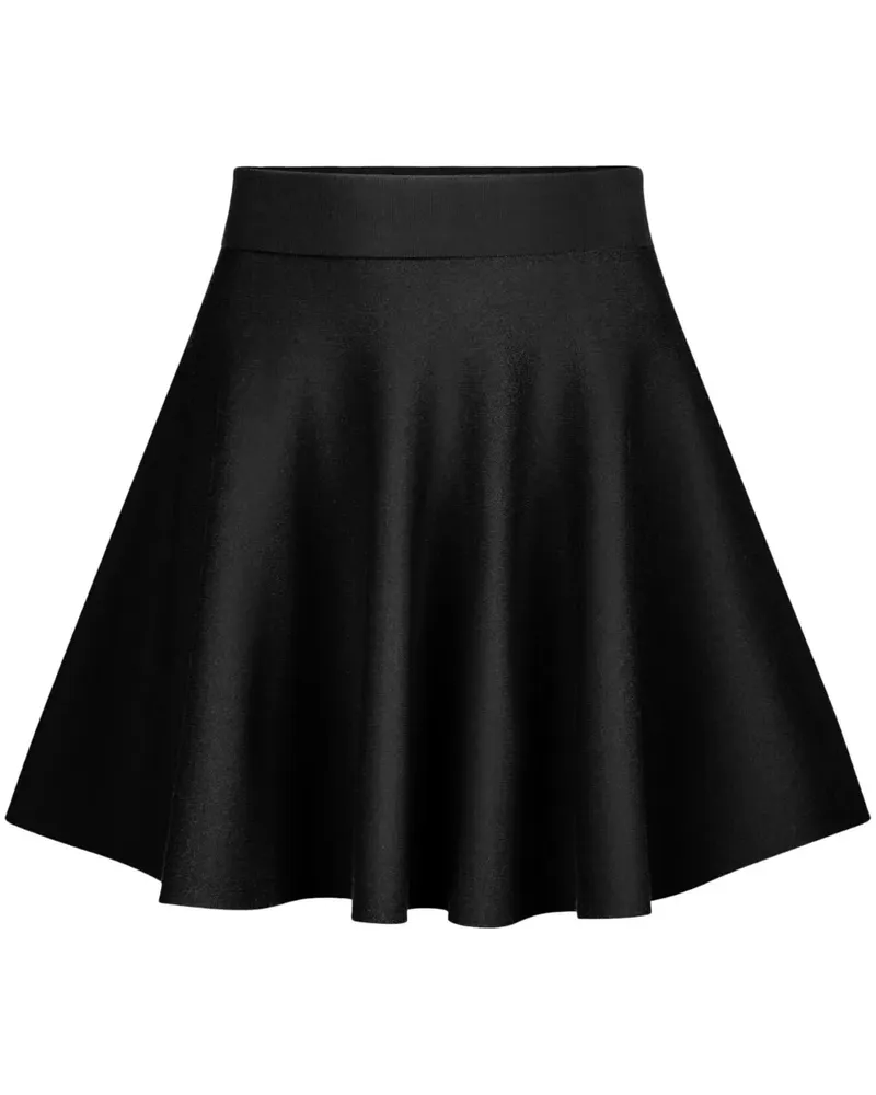 Nina Ricci Kurzer Skaterrock mit hohem Bund - Schwarz Schwarz
