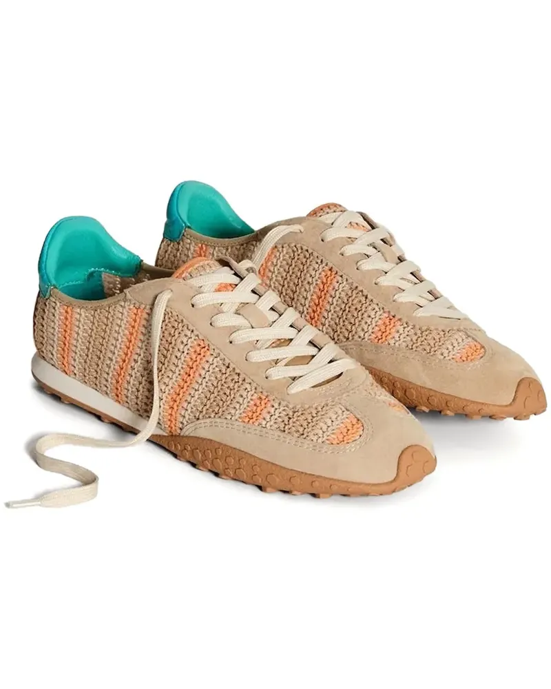 HOFF Gehäkelte Sneakers mit Streifenmuster - Nude Nude