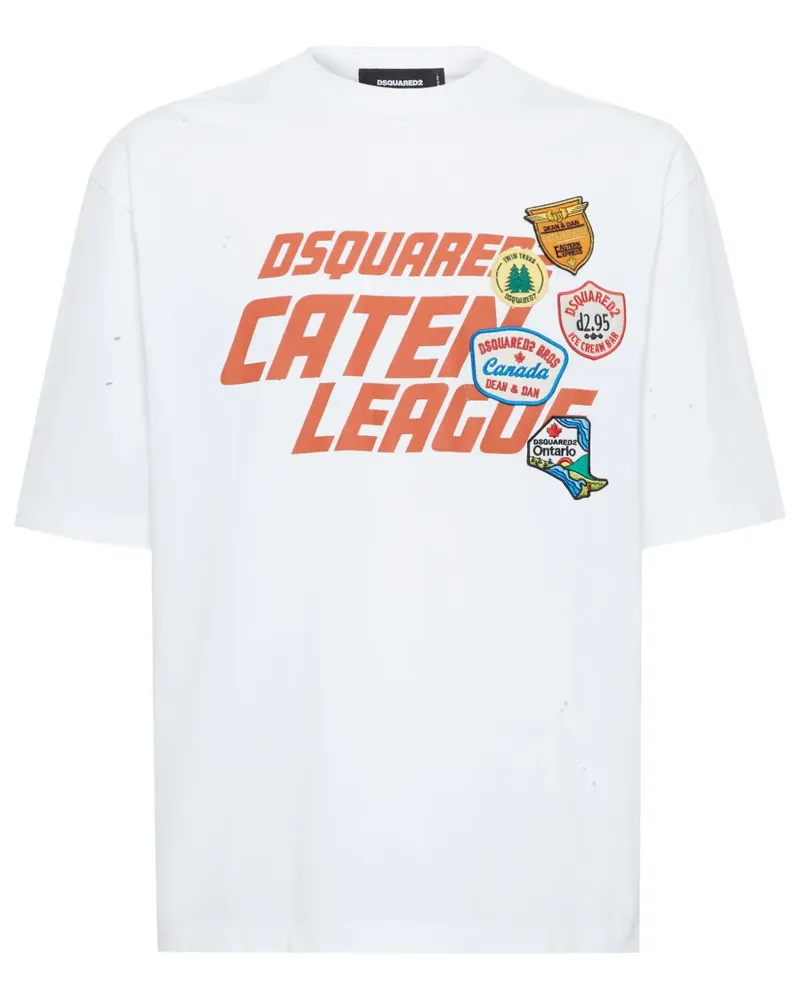 Dsquared2 T-Shirt mit Patch-Detail - Weiß Weiß