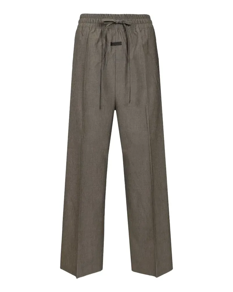 Fear of God drawstring wide leg trousers - Grau Grau
