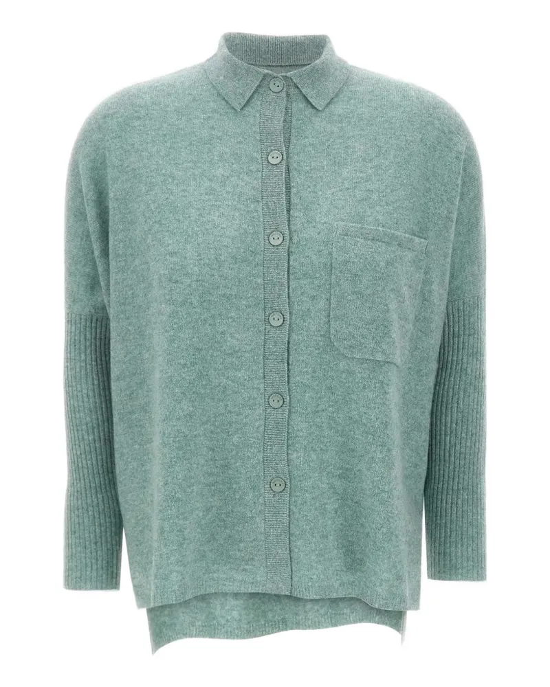 Not Shy Andrea polo-collar cardigan - Grün Grün