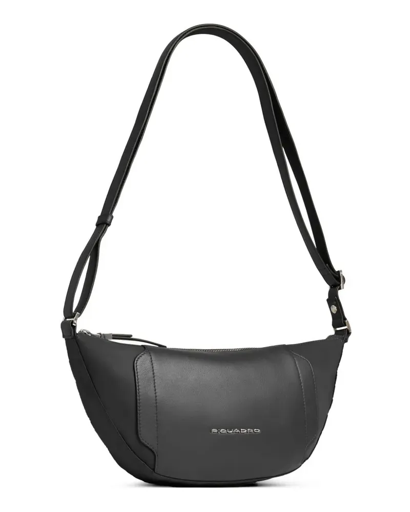Piquadro Bum leather-panelled belt bag - Schwarz Schwarz