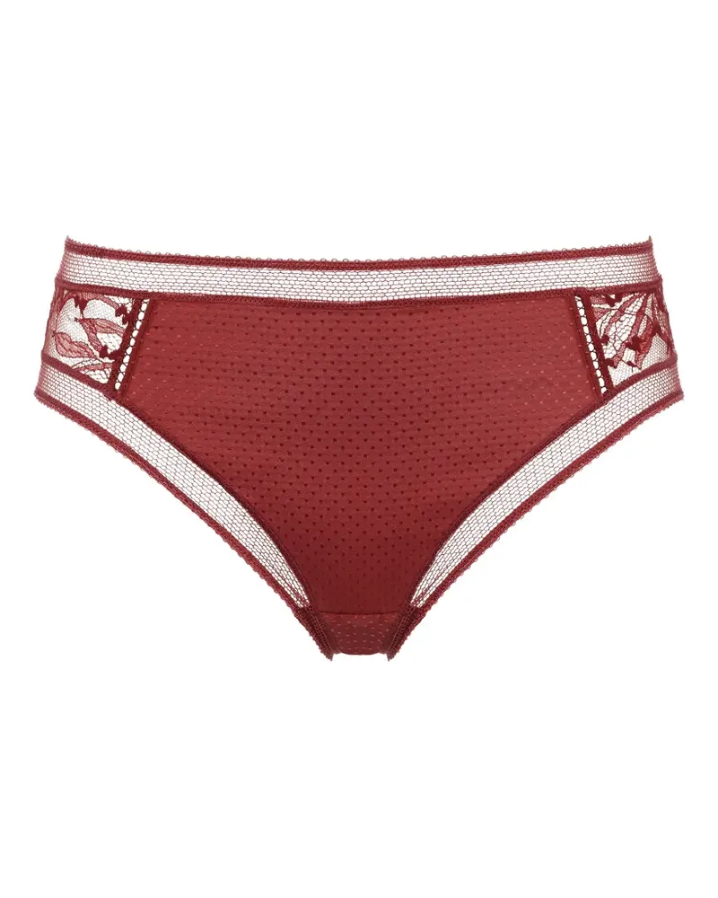 Eres Brindille Slip mit Spitzeneinsatz - Rot Rot