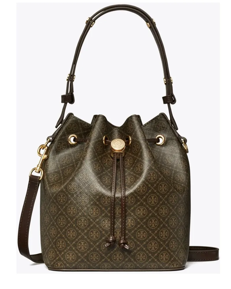 Tory Burch Beuteltasche mit T-Monogramm - Braun Braun