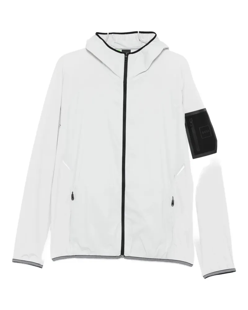 HUGO BOSS hooded zip-up jacket - Grau Grau