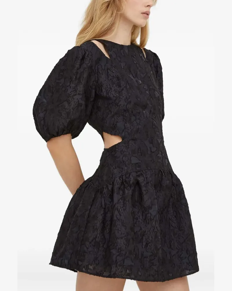 Day Birger et Mikkelsen Kleid mit Puffärmeln - Schwarz Schwarz