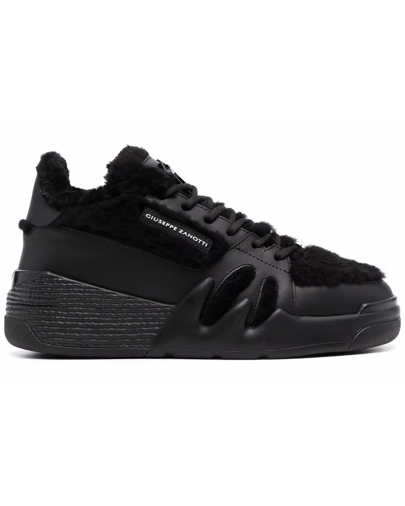 Giuseppe Zanotti High-Top-Sneakers mit Shearling - Schwarz Schwarz