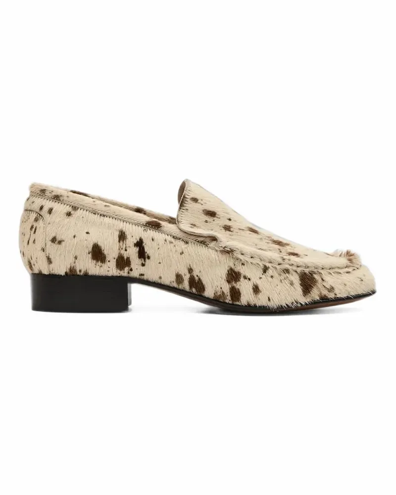 ATP Atelier Rivello Mandorla animal-print loafers - Nude Nude