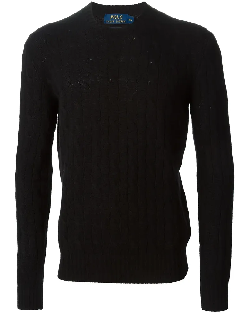 Ralph Lauren cable knit jumper - Schwarz Schwarz