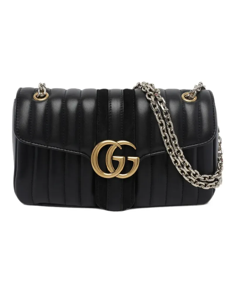 Gucci Gesteppte Jetset GG Marmont Schultertasche aus Leder - Schwarz Schwarz