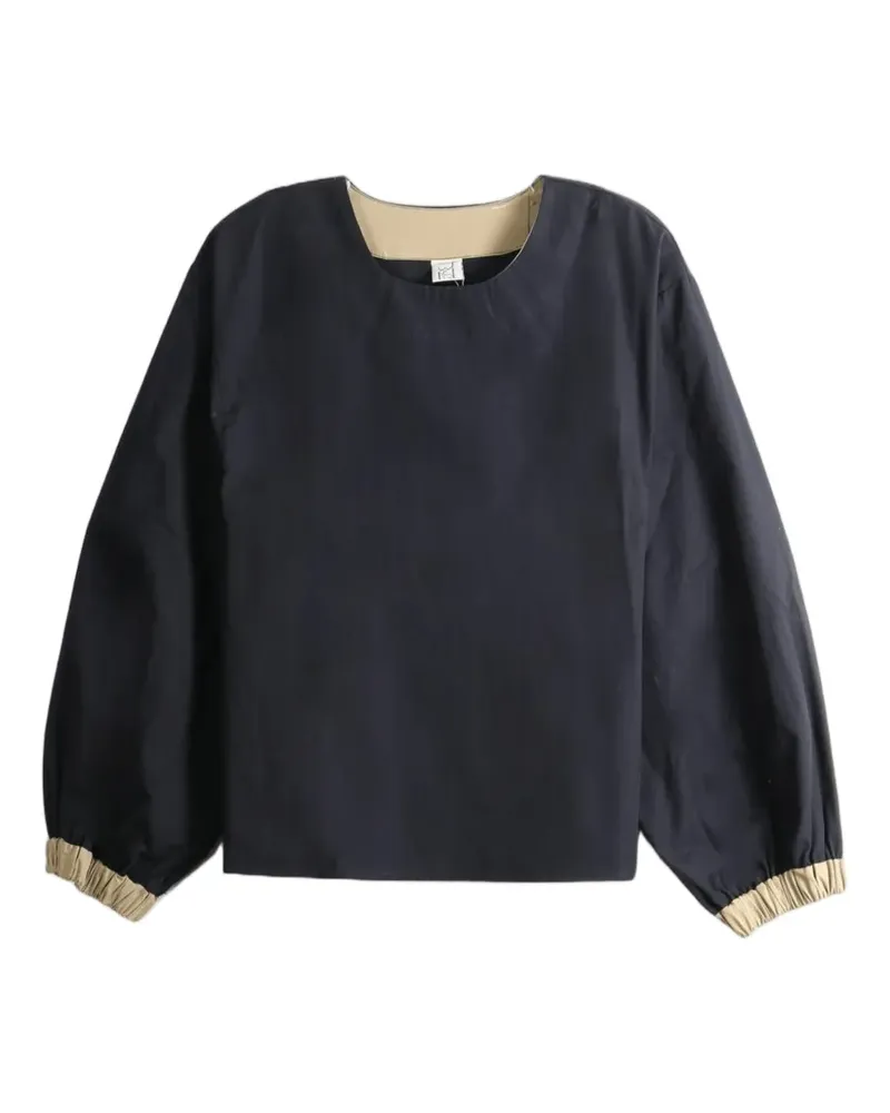 Baserange Langärmelige Tomo-Co Bluse - Blau Blau