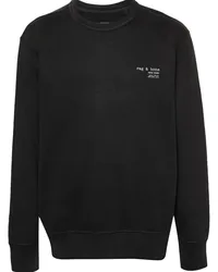 Rag & Bone Sweatshirt mit Logo-Print Schwarz