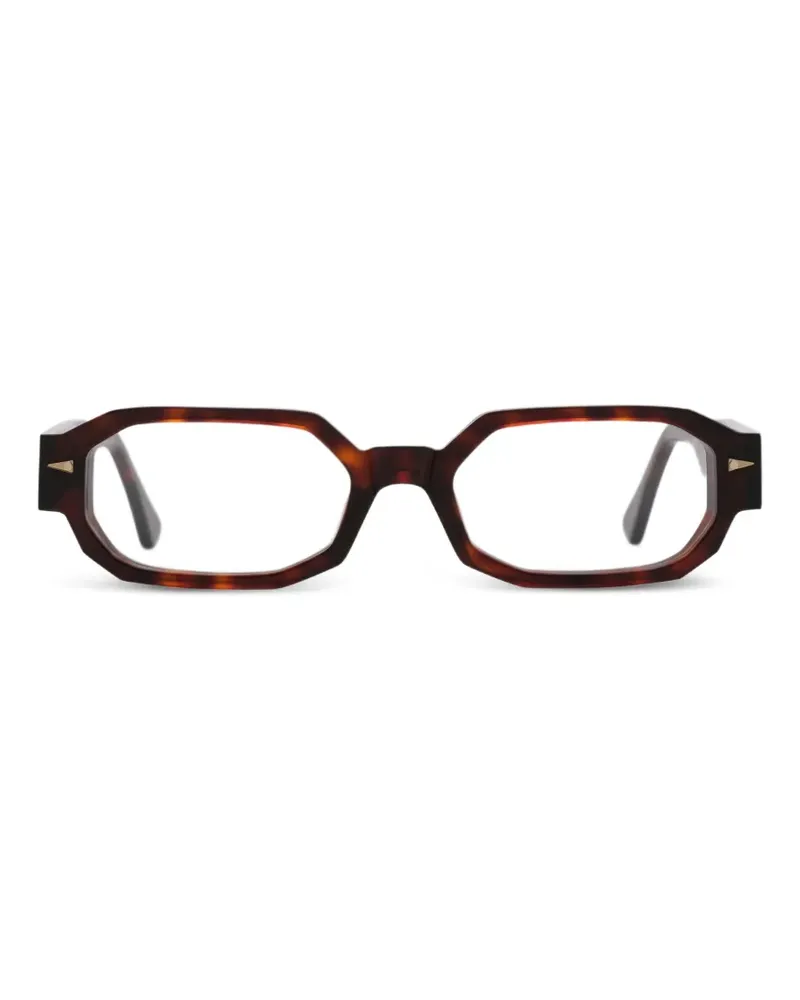 AHLEM Jules Brille mit geometrischem Gestell - Braun Braun
