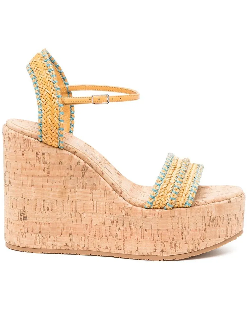 Casadei Sandalen mit Plateausohle - Braun Braun
