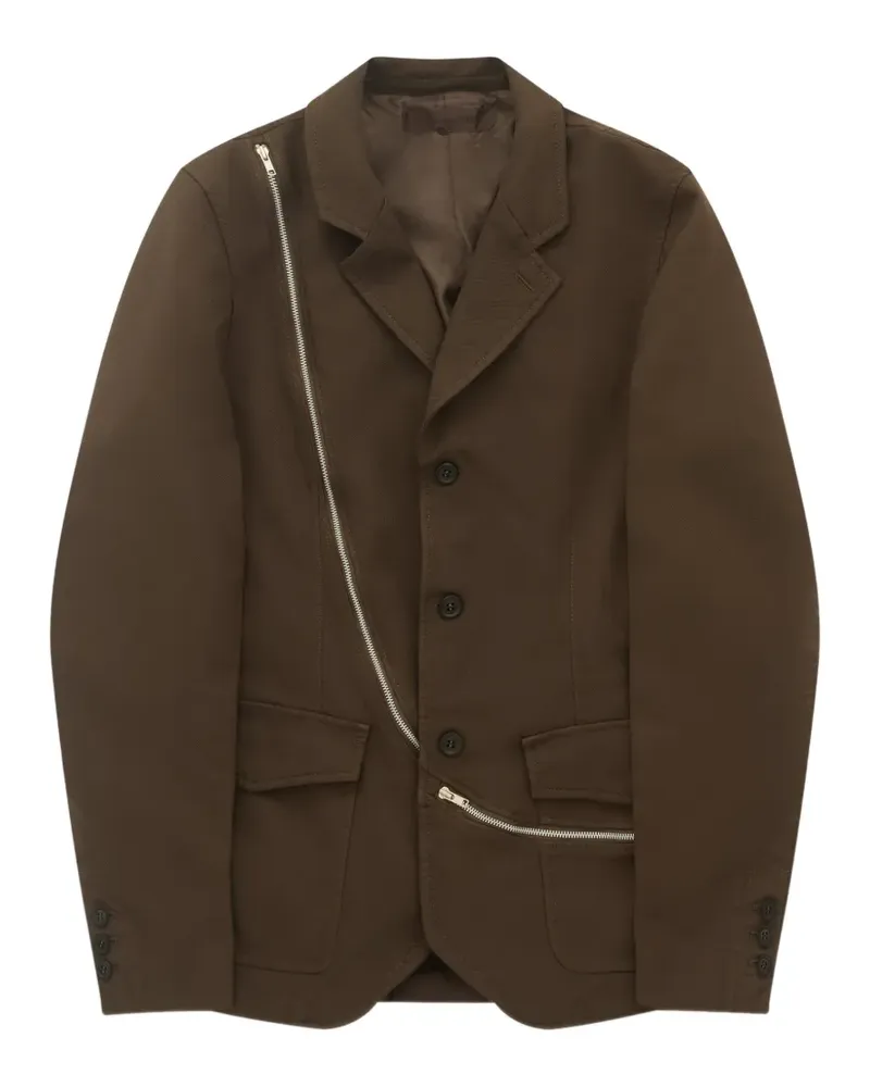 Comme des Garçons Jacke mit Reißverschlüssen - Braun Braun
