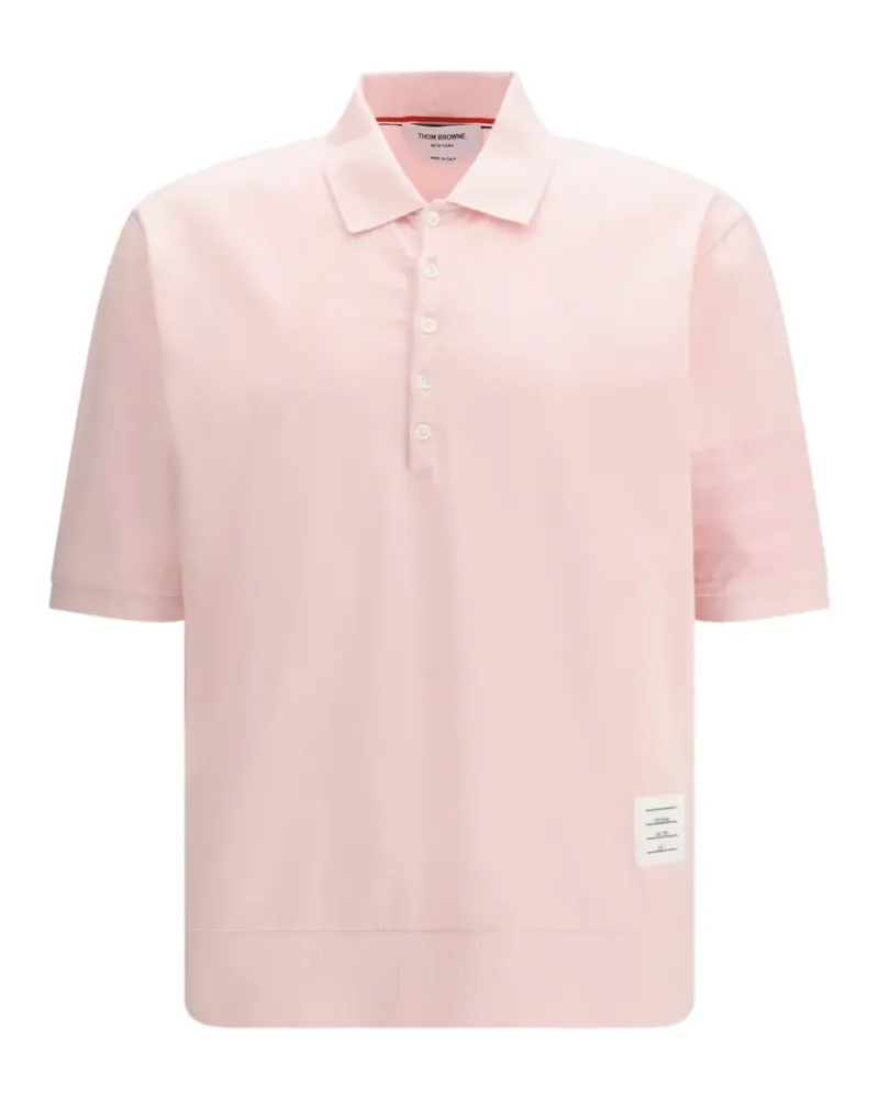 Thom Browne short-sleeve polo shirt - Rosa Rosa