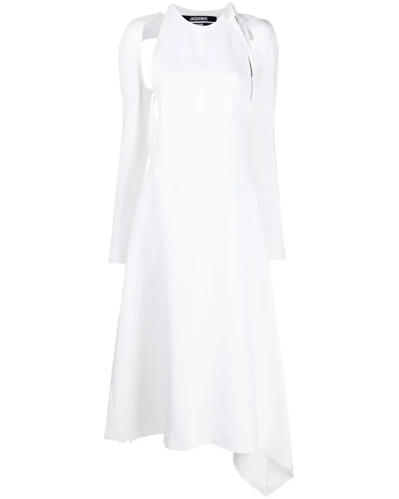 Jacquemus La Robe Tontu Kleid - Weiß Weiß
