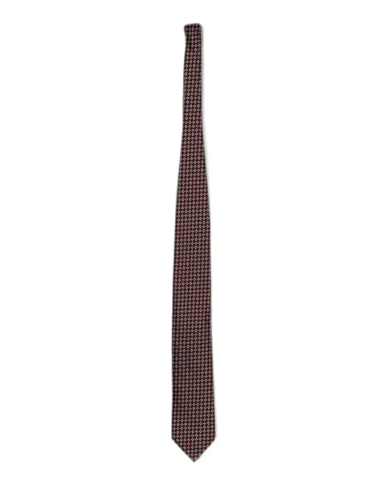 Ermenegildo Zegna jacquard-silk tie - Rot Rot