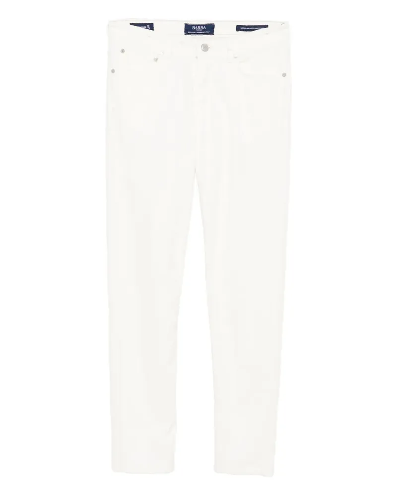 BARBA Five-Pocket-Jeans - Weiß Weiß