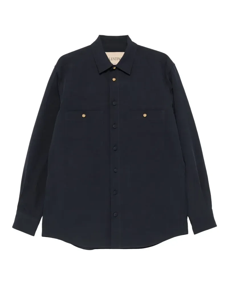 Valentino Garavani Hemd mit Taschendetail - Blau Blau