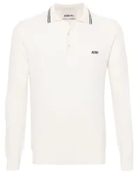 AUTRY Poloshirt mit Logo-Stickerei Nude