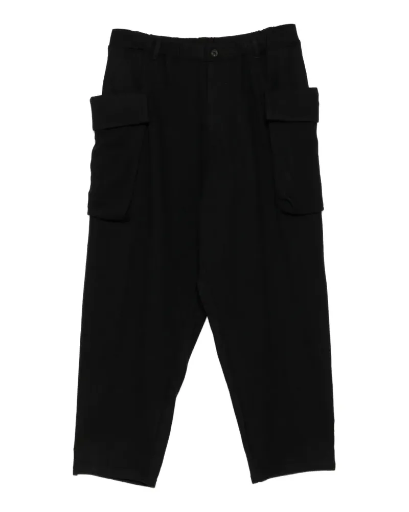 Yohji Yamamoto Jogginghose mit Taschen - Schwarz Schwarz