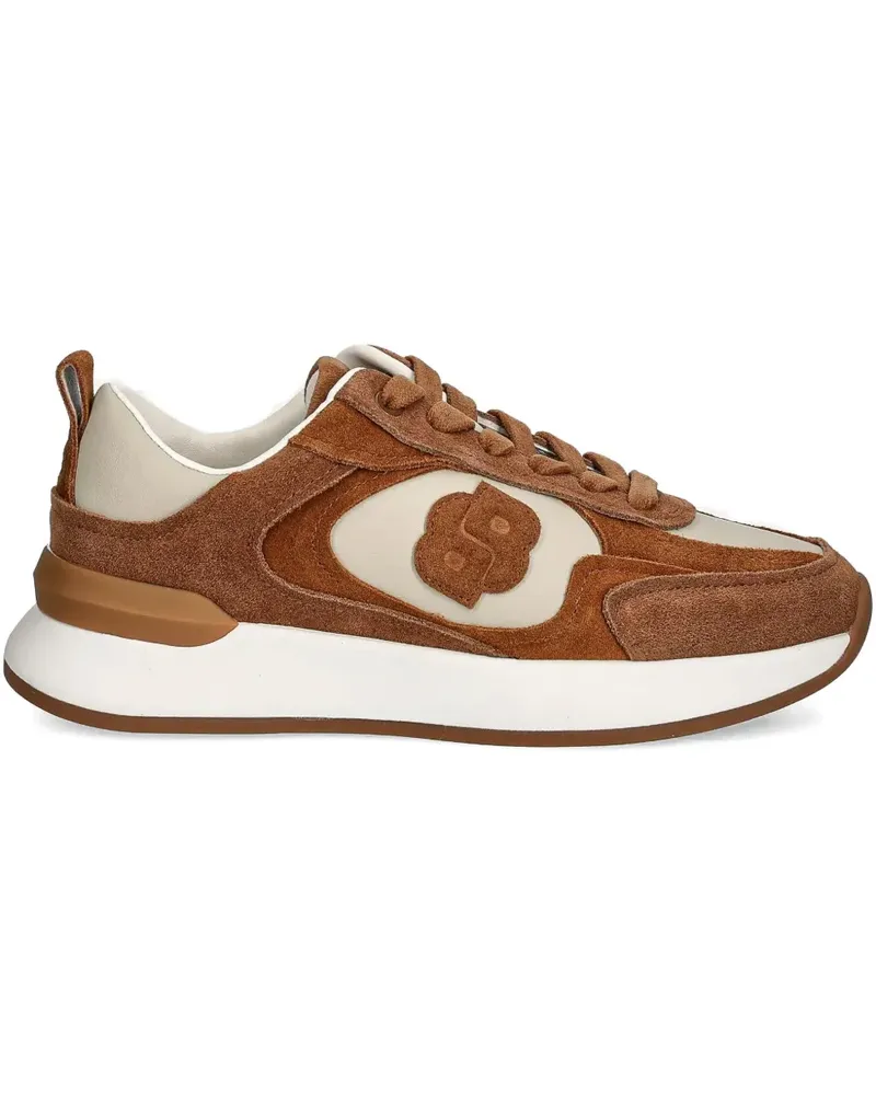 HUGO BOSS Sneakers mit Monogramm aus Wildleder - Braun Braun
