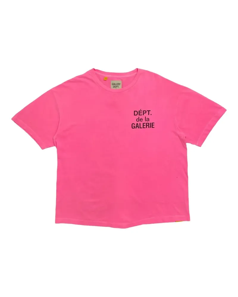 GALLERY DEPT. logo short sleeve t-shirt - Rosa Rosa