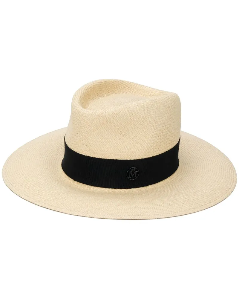 Maison Michel Charles Fedora aus Stroh - Nude Nude
