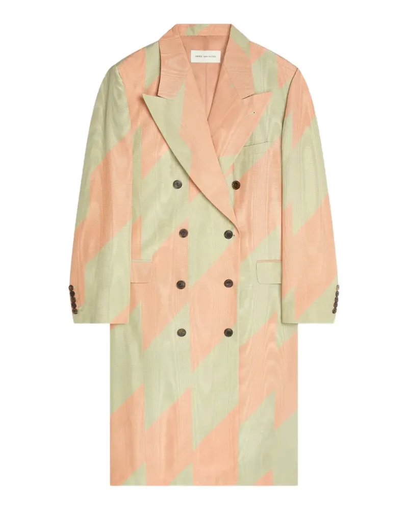 Dries van Noten Gestrickter Mantel - Grün Grün